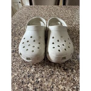 Crocs Off White  Women's Size 9‎ Men's Size 7 Clogs Sandals
